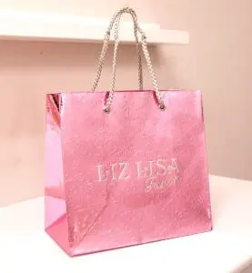 今、流行の蒸着紙ショップバッグ！！