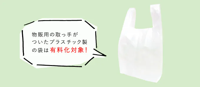 有料化の対象となるレジ袋