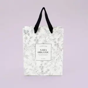 総柄がオシャレなオリジナル紙袋