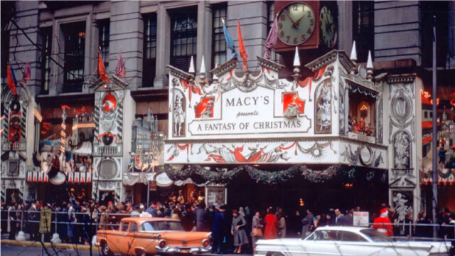 ニューヨークのメイシーズ本店、ホリデーシーズンの装飾