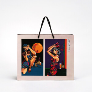 鮮やかなフルカラーが美しい！ヱビスビールと荒木飛呂彦氏がコラボした特別感溢れるオリジナル紙袋（A面）