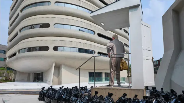 IICOMBINEDの本社ビル、「HAUS NOWHERE SEOUL」の外観