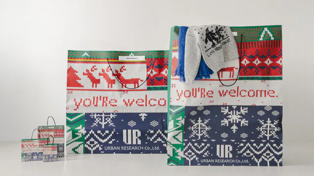 店舗ディスプレイ用の特大サイズ紙袋